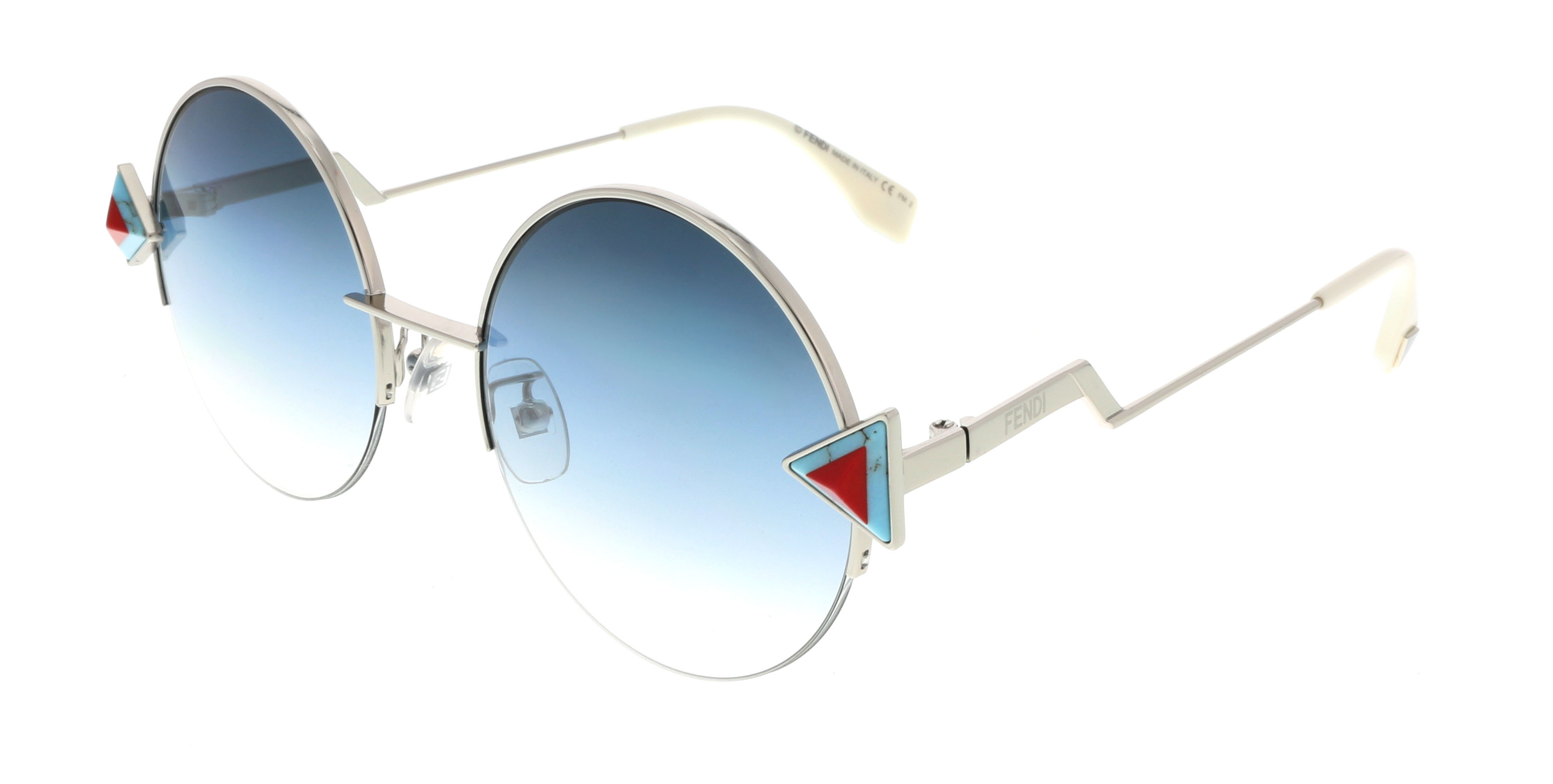 Fendi FF 0243/F/S 0SCB Round Silver Sunglasses eBay Fendi FF 0243/F/S 0SCB Round Silver Sunglasses eBay